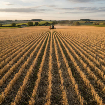 Millet stubble used as a cover crop